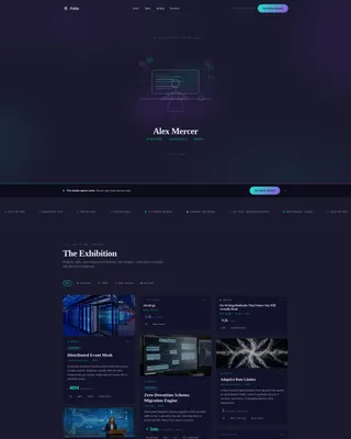 Tech Professional Personal Website Landing Page