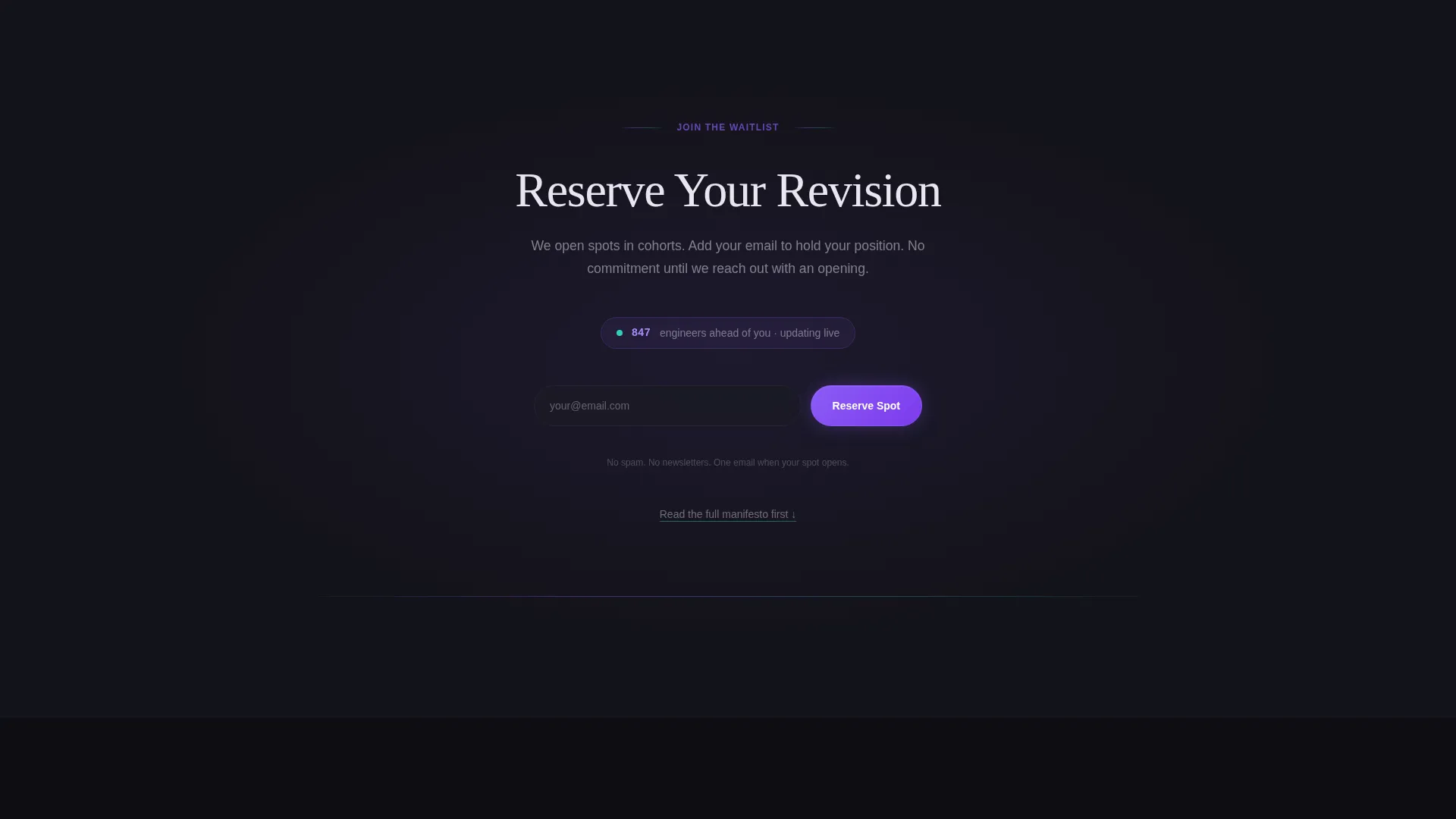 Immersive Tech Resume Landing Page Template