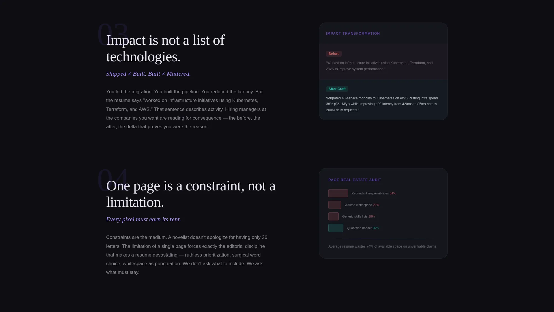 Immersive Tech Resume Landing Page Template