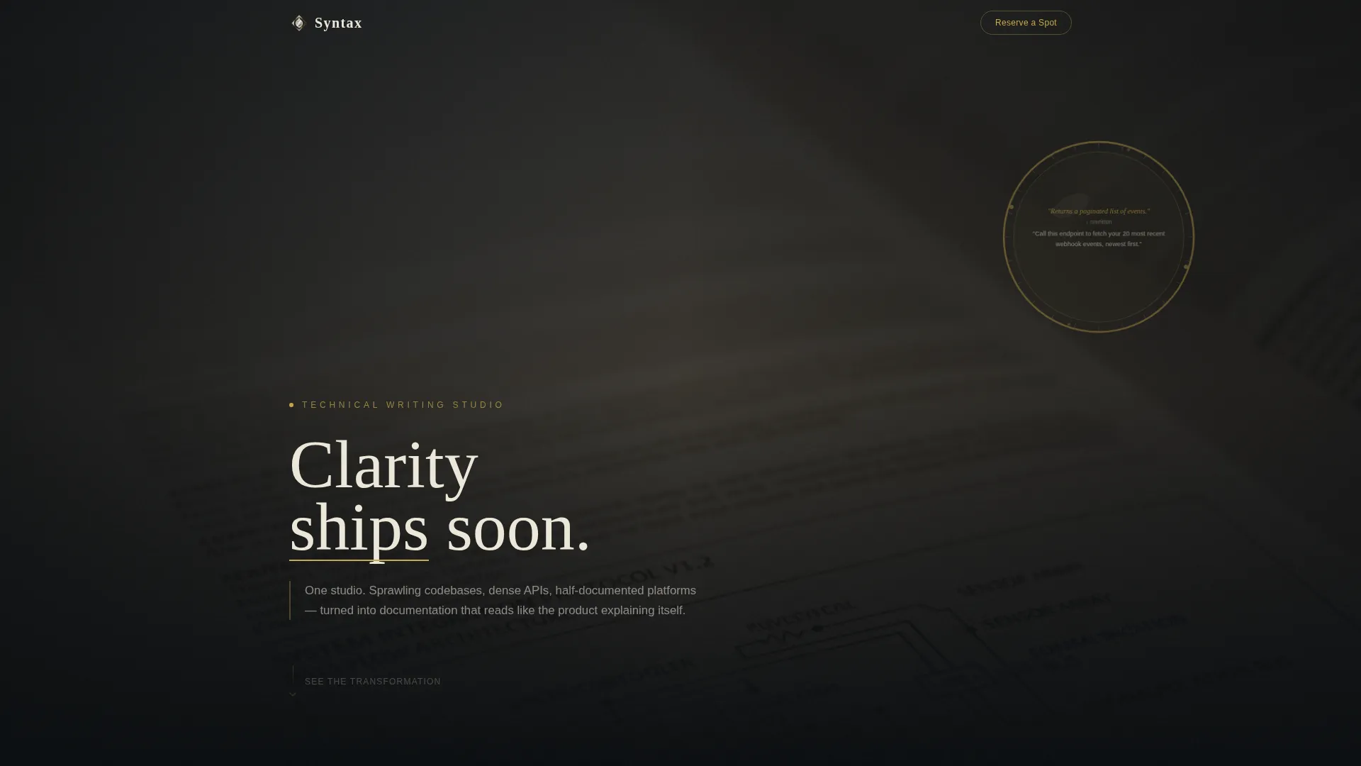 Specialist Writing & Content Portfolio Pre-Launch & Coming Soon Website Template