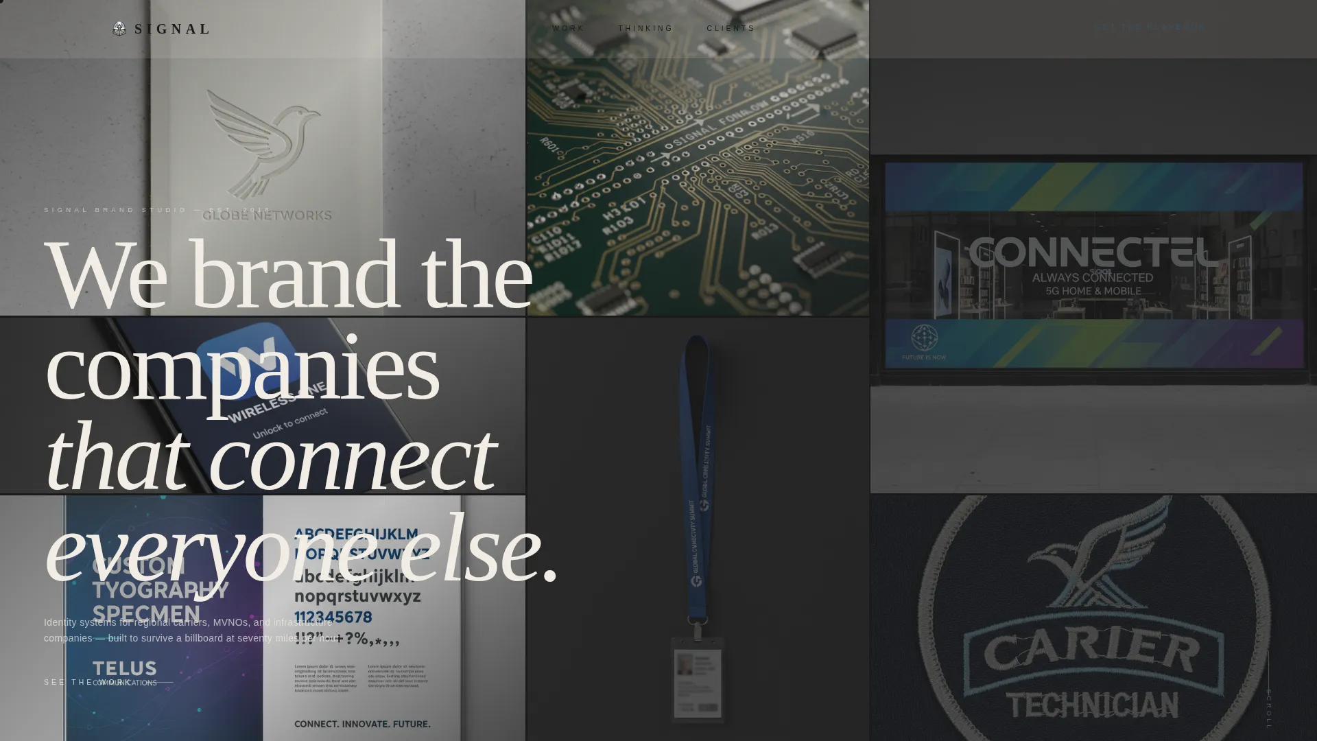Telecom Branding Agency Landing Page Template