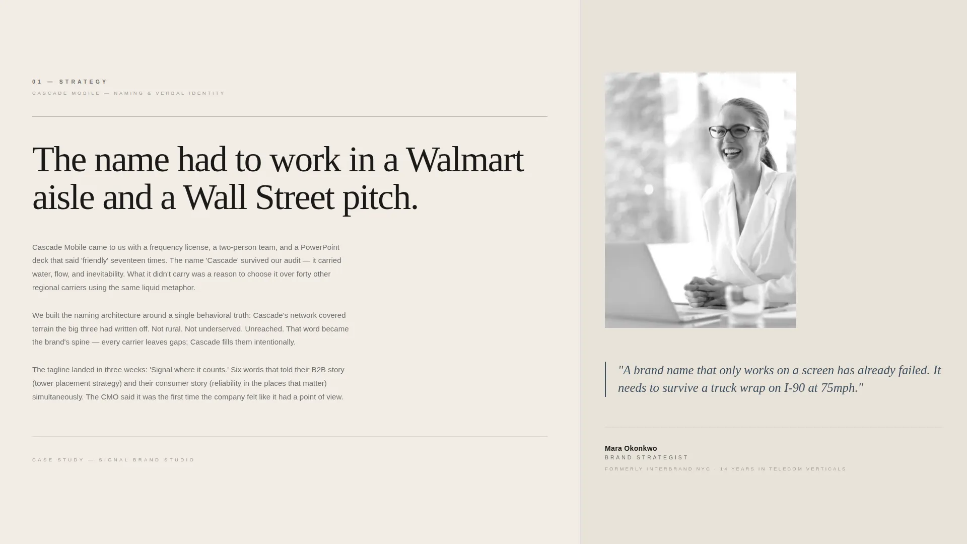 Telecom Branding Agency Landing Page Template