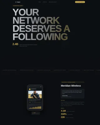 Telecommunications Marketing & Agency Portfolio Website Template