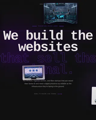 Telecommunications Marketing & Agency Specialist Portfolio Website Template