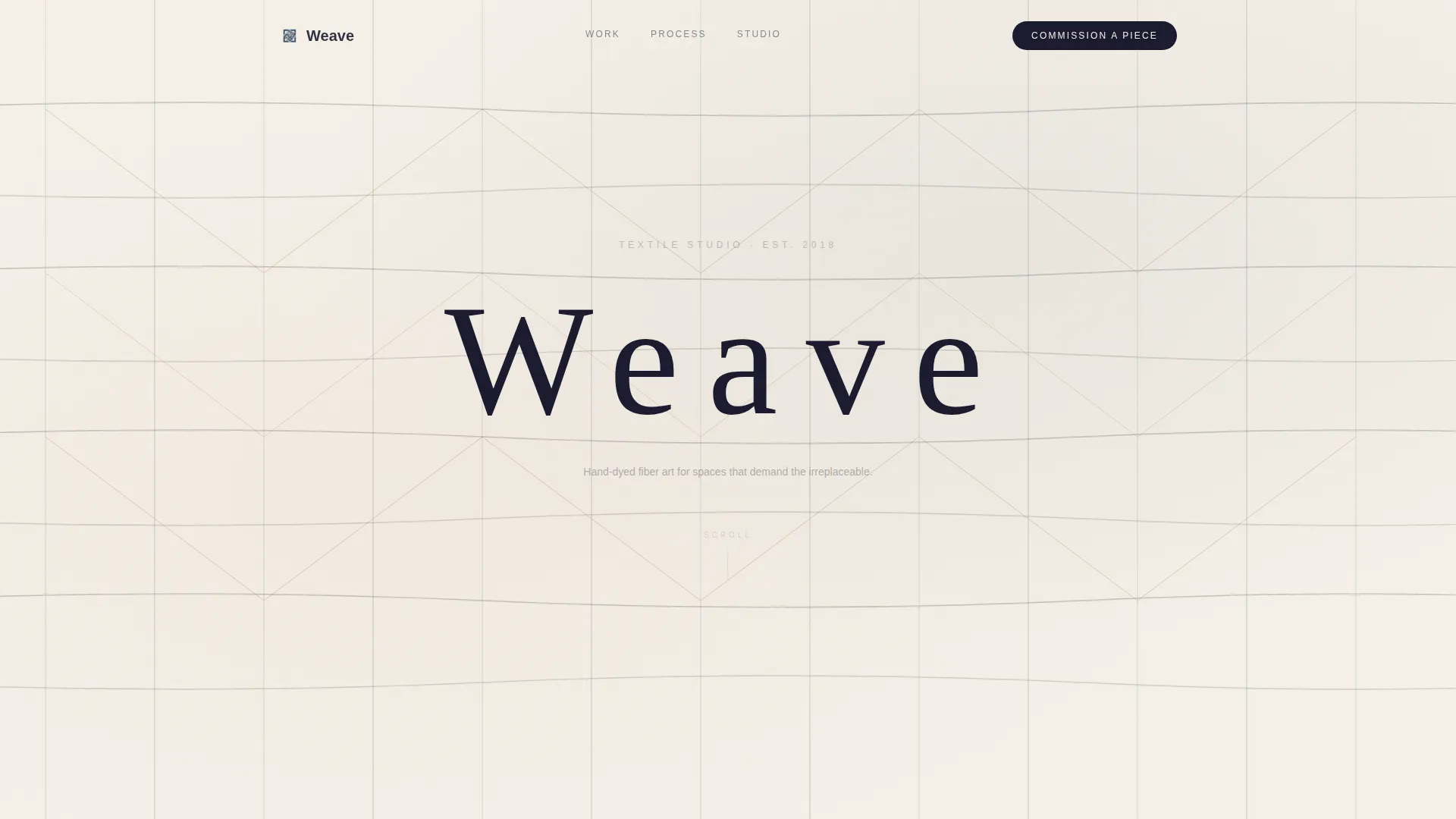 Textile Artist Portfolio Portfolio Website Template