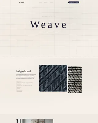 Textile Artist Portfolio Portfolio Website Template