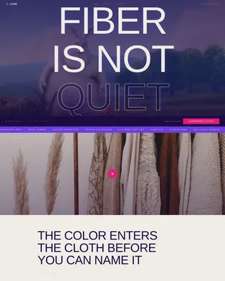 Textile Artist Landing Page Template for Commissions