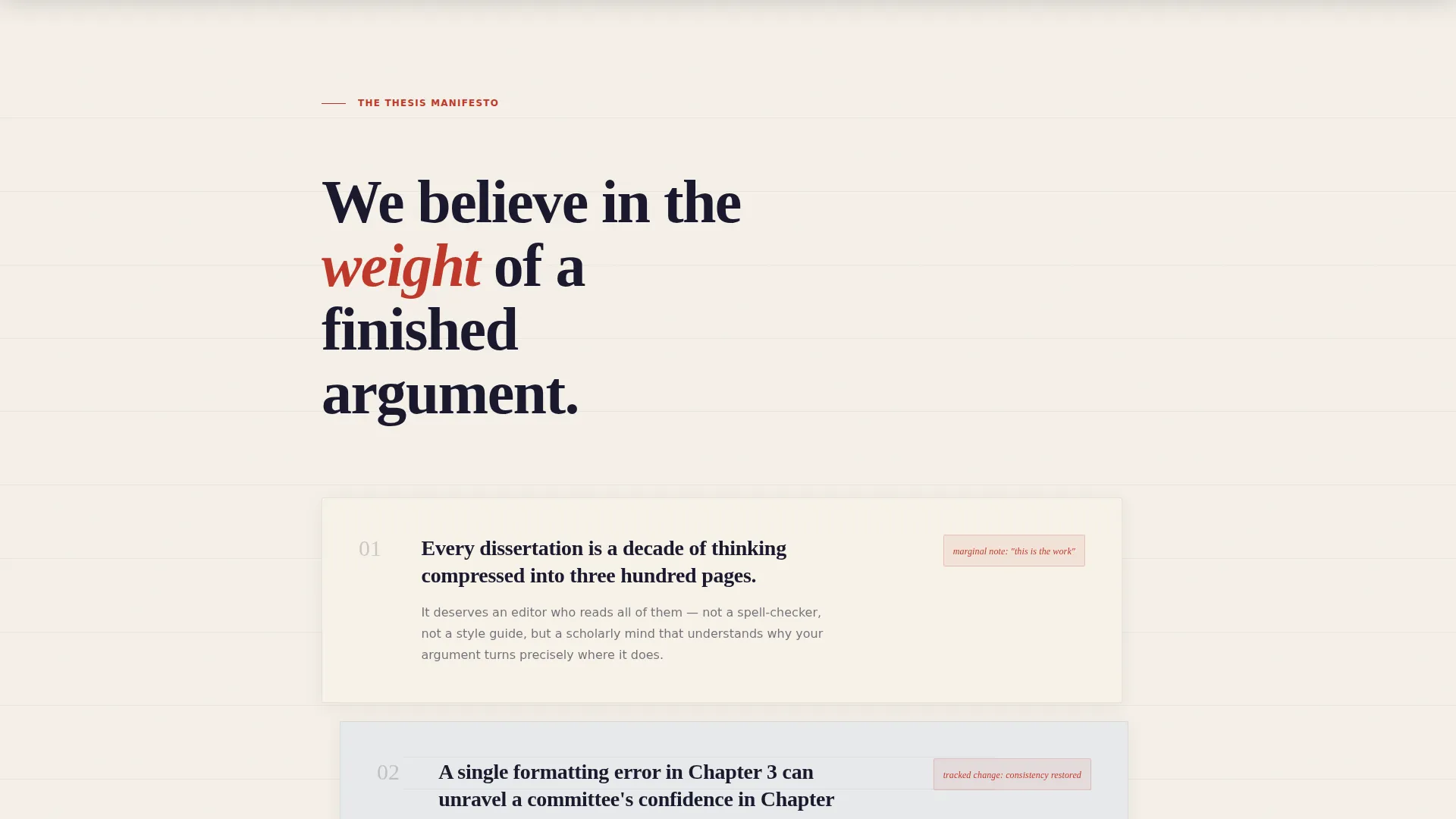 Dissertation Editing Service Landing Page Template