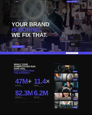 Bold TikTok Agency Landing Page Template