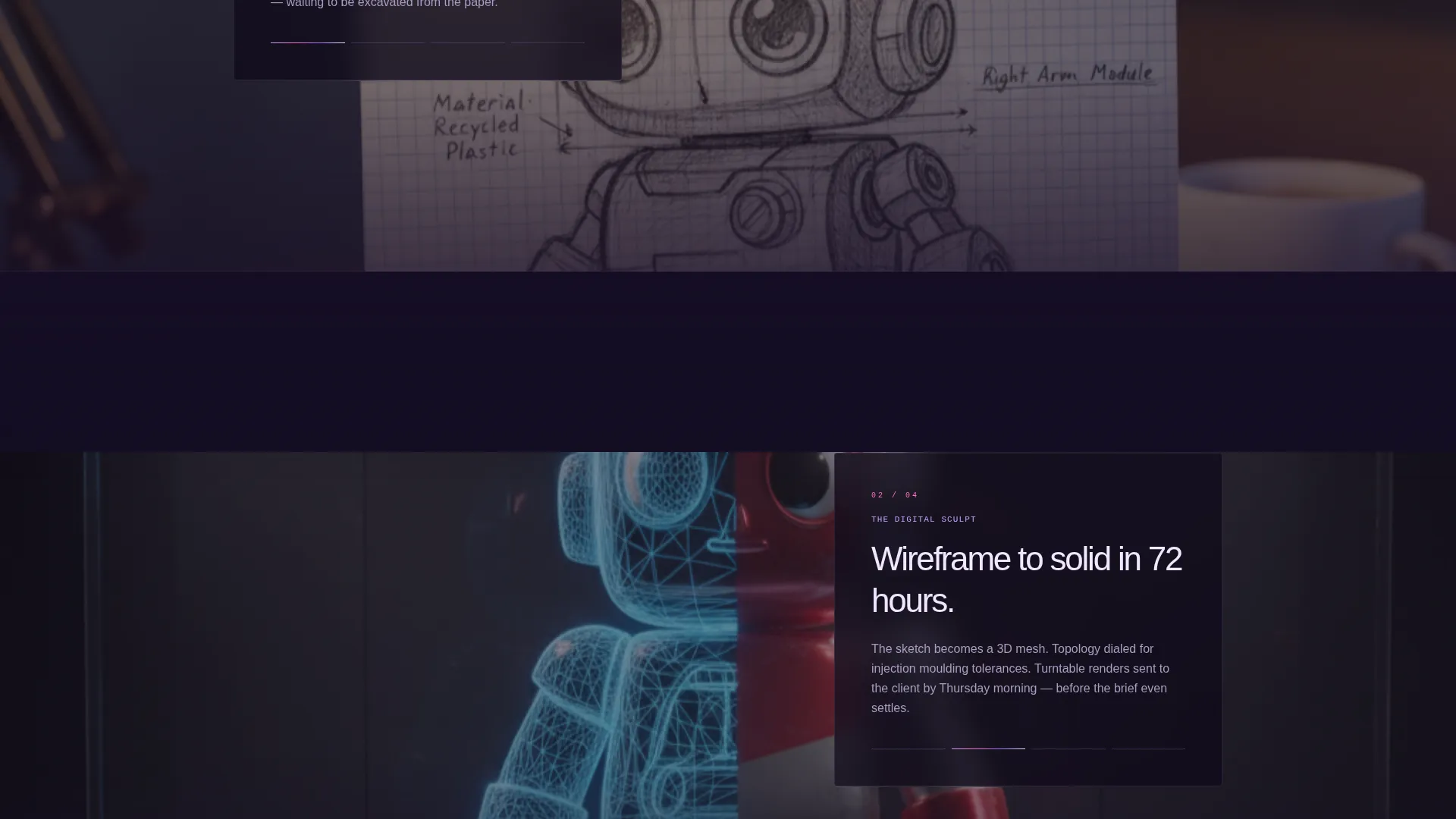 Toy Designer Portfolio Landing Page Template