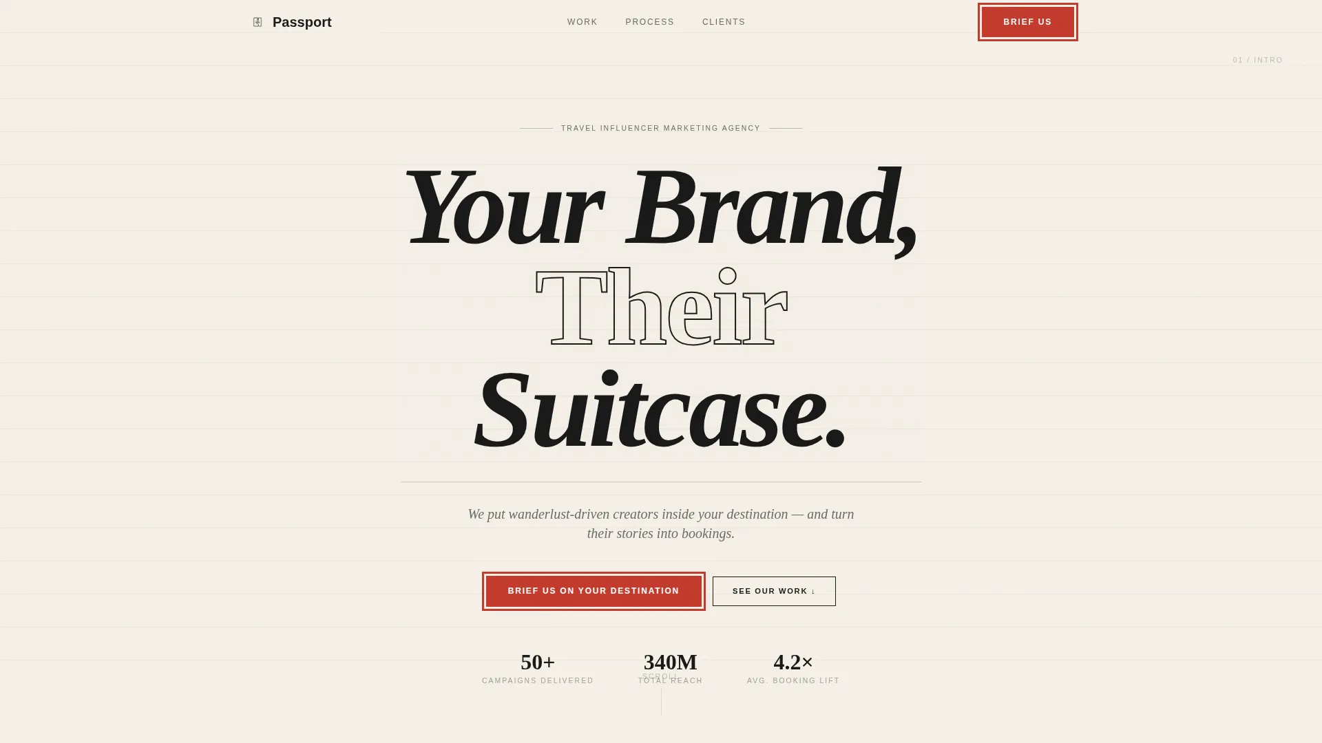 Travel Influencer Agency Landing Page Template
