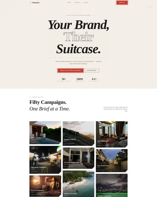Travel Influencer Agency Landing Page Template