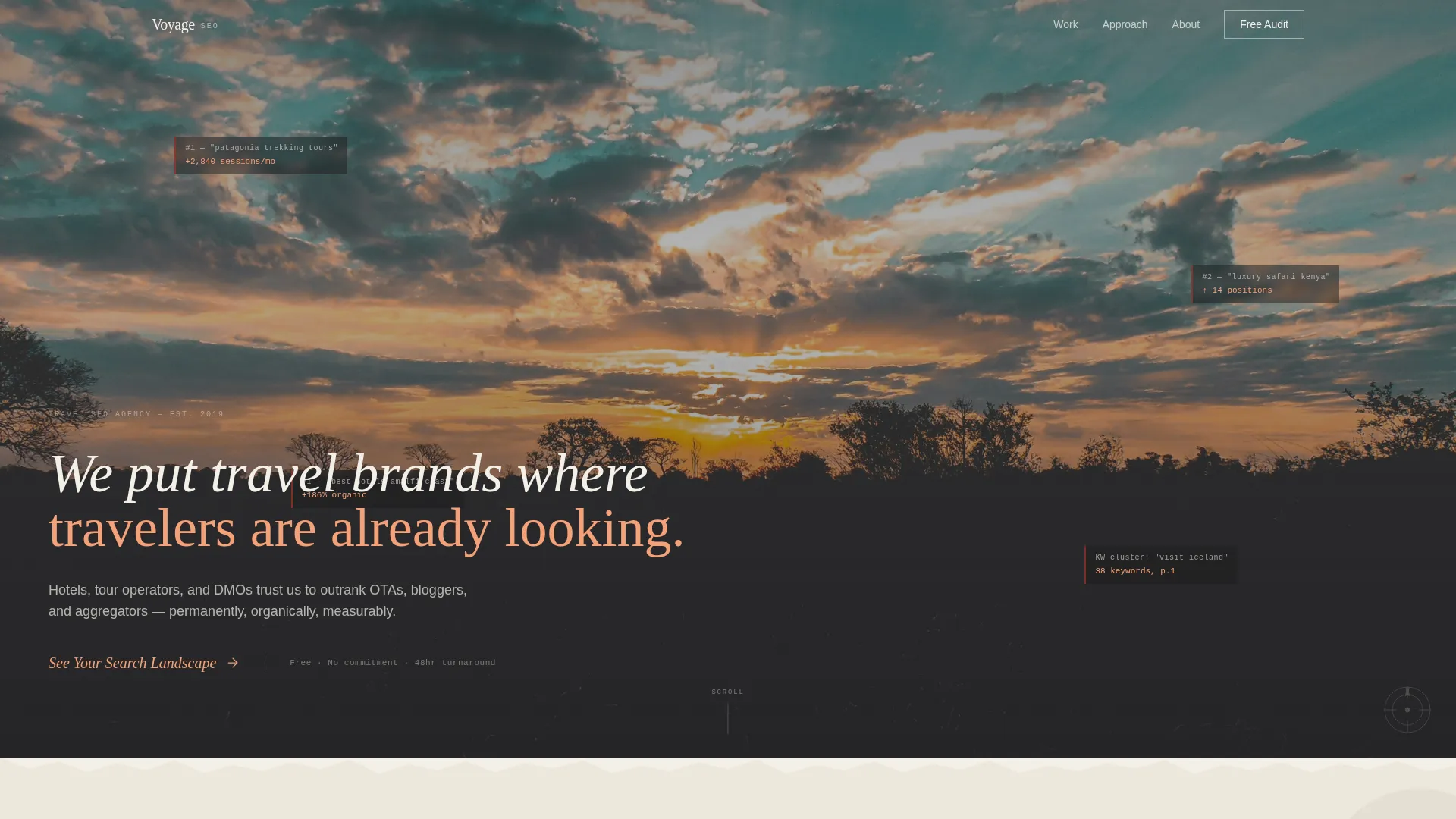 Travel Marketing & Agency Portfolio Website Template
