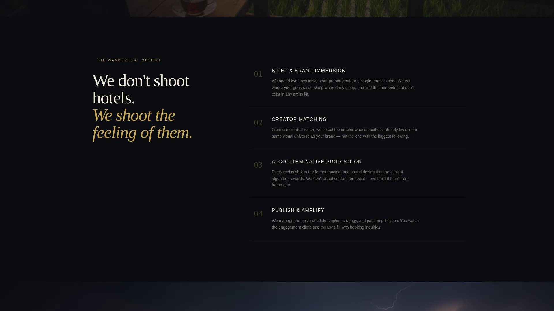 Cinematic Travel Agency Landing Page Template