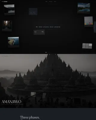 Cinematic Travel Agency Landing Page Template