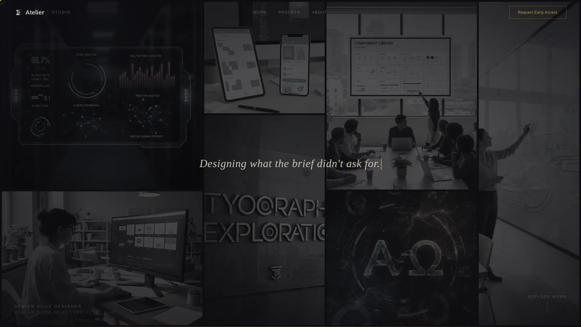 UI/UX Designer Portfolio Pre-Launch Website Template