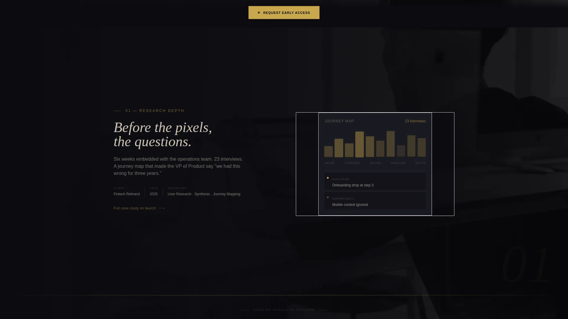UI/UX Designer Portfolio Pre-Launch Website Template