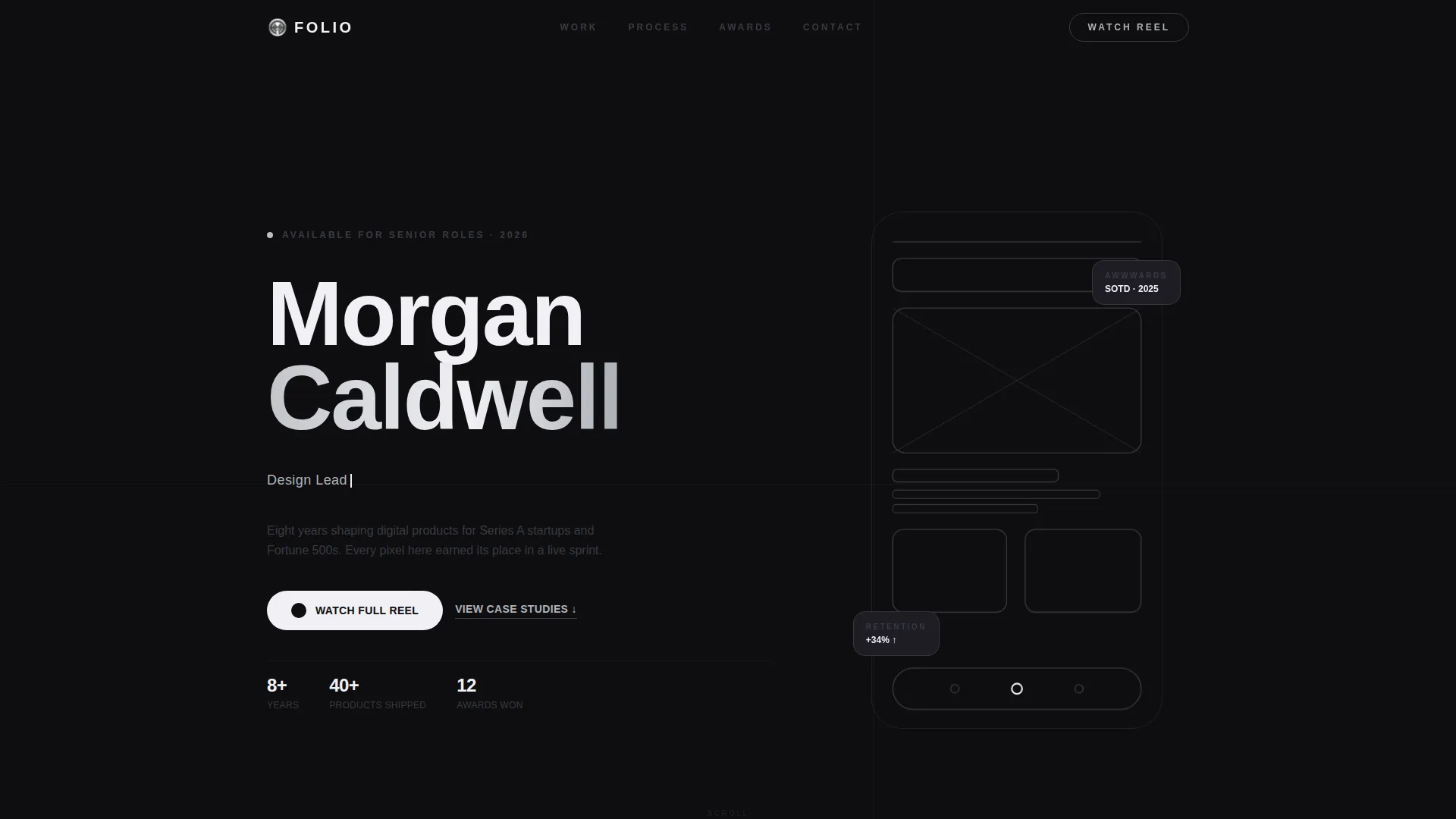 UI/UX Designer Portfolio Specialist Portfolio Website Template