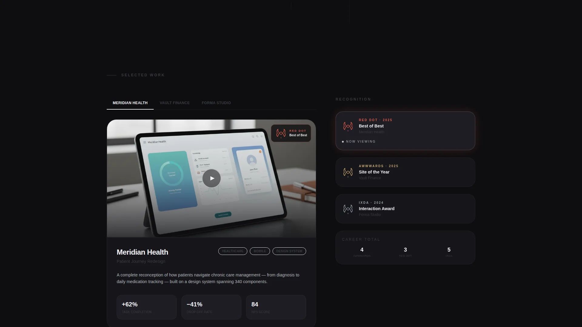 UI/UX Designer Portfolio Specialist Portfolio Website Template