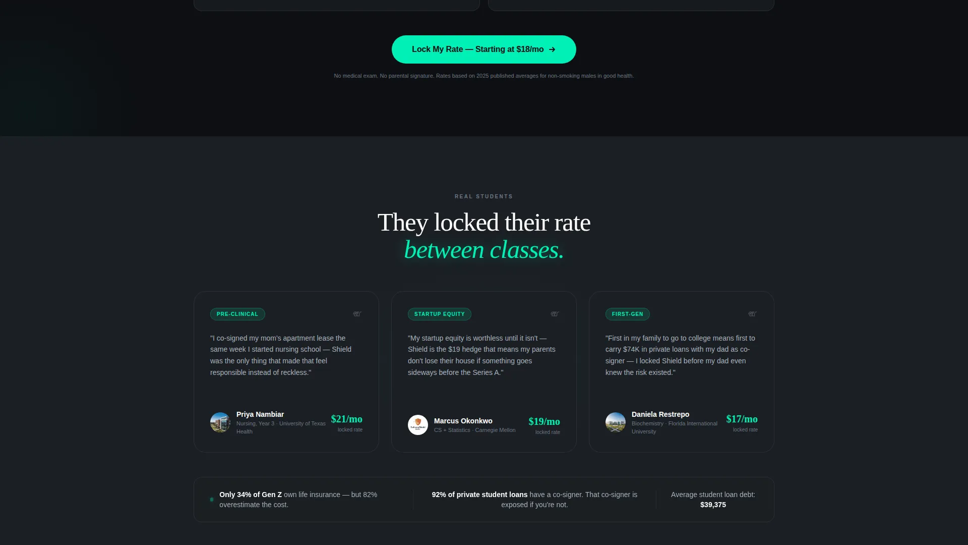 College Student Insurance Professional Website Template