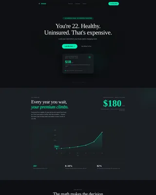 College Student Insurance Professional Website Template