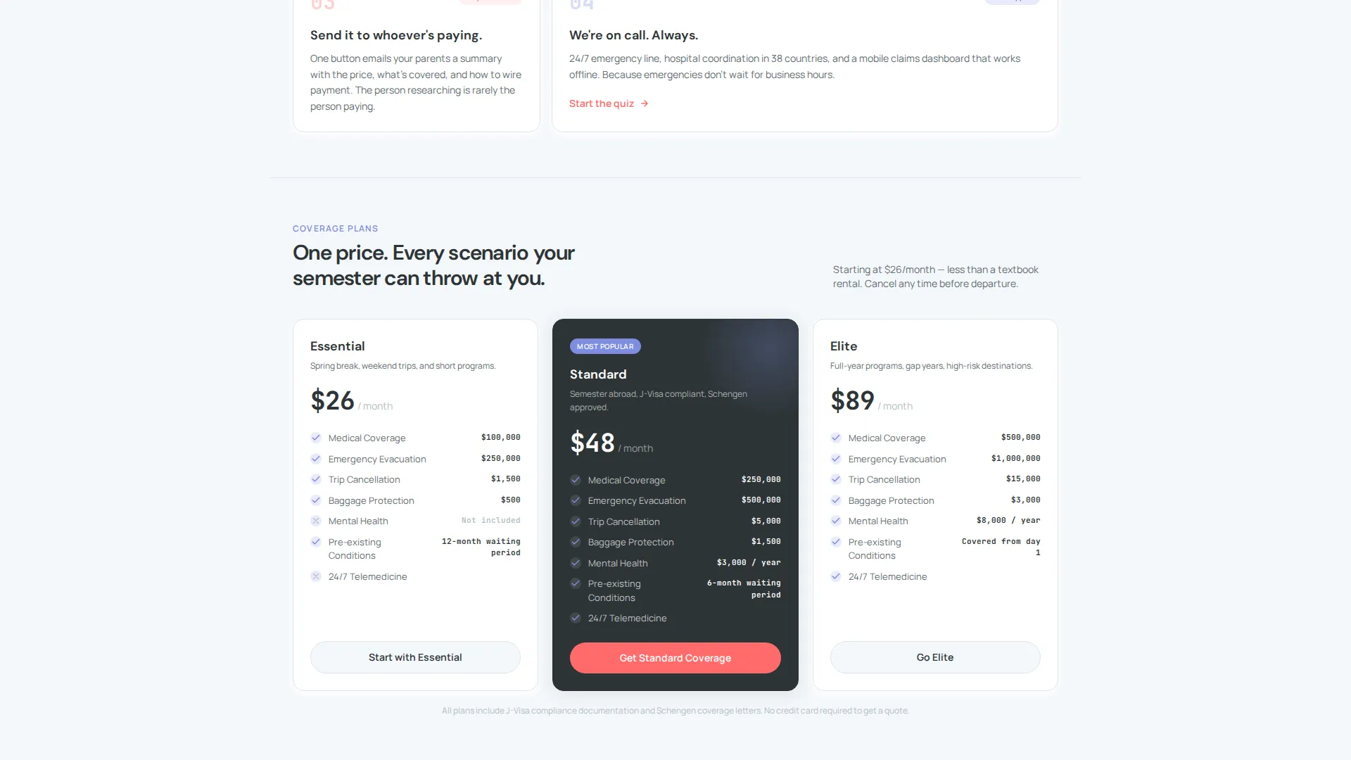College Student Insurance Specialist Professional Website Template