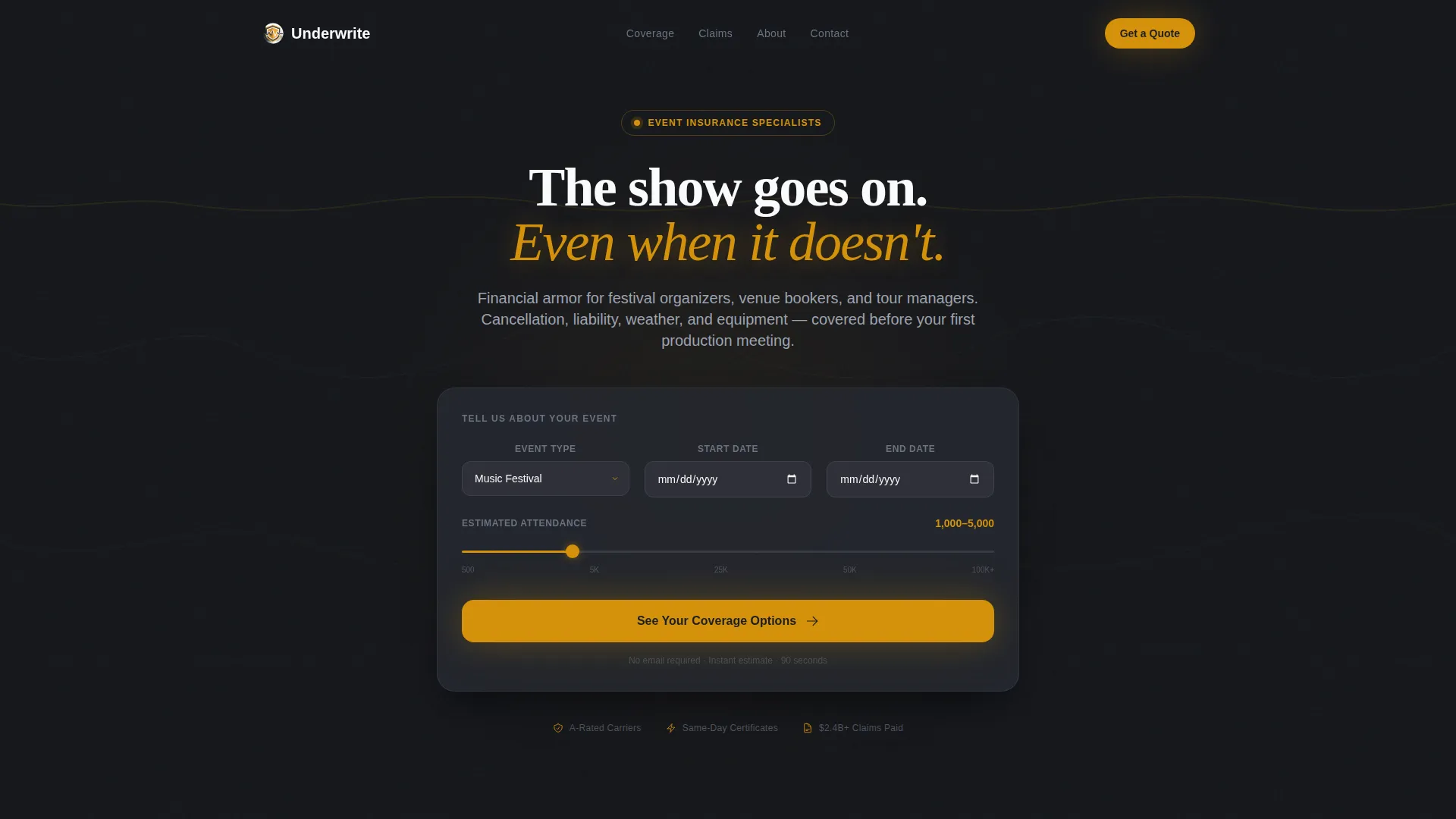 Specialty Insurance Specialist Professional Website Template