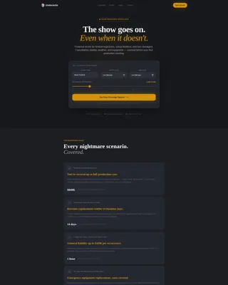 Specialty Insurance Specialist Professional Website Template