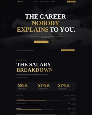 Veterinarian Career Blog Landing Page Template