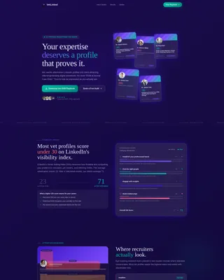 Veterinarian LinkedIn Optimization Landing Page Template