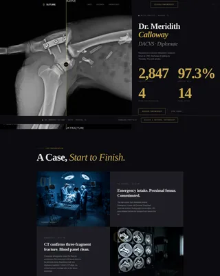 Veterinarian Portfolio Landing Page Template