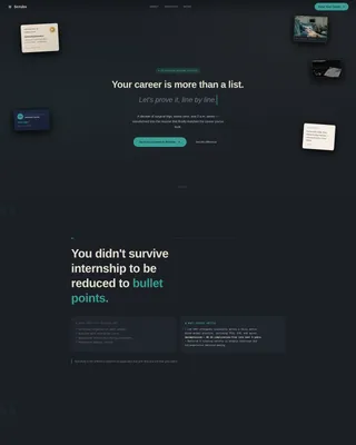 Veterinarian Professional Resume Landing Page Template