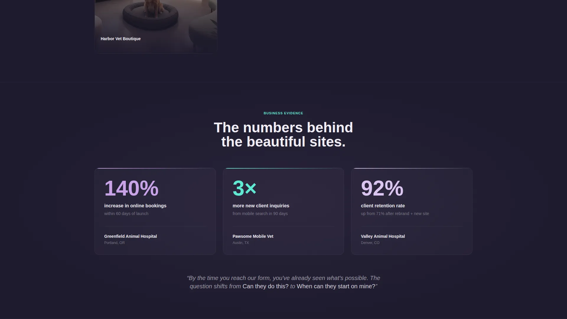 Veterinary Web Design Agency Landing Page Template