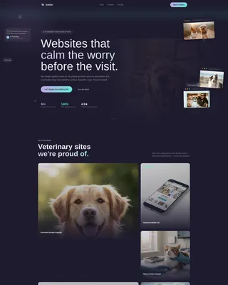 Veterinary Web Design Agency Landing Page Template