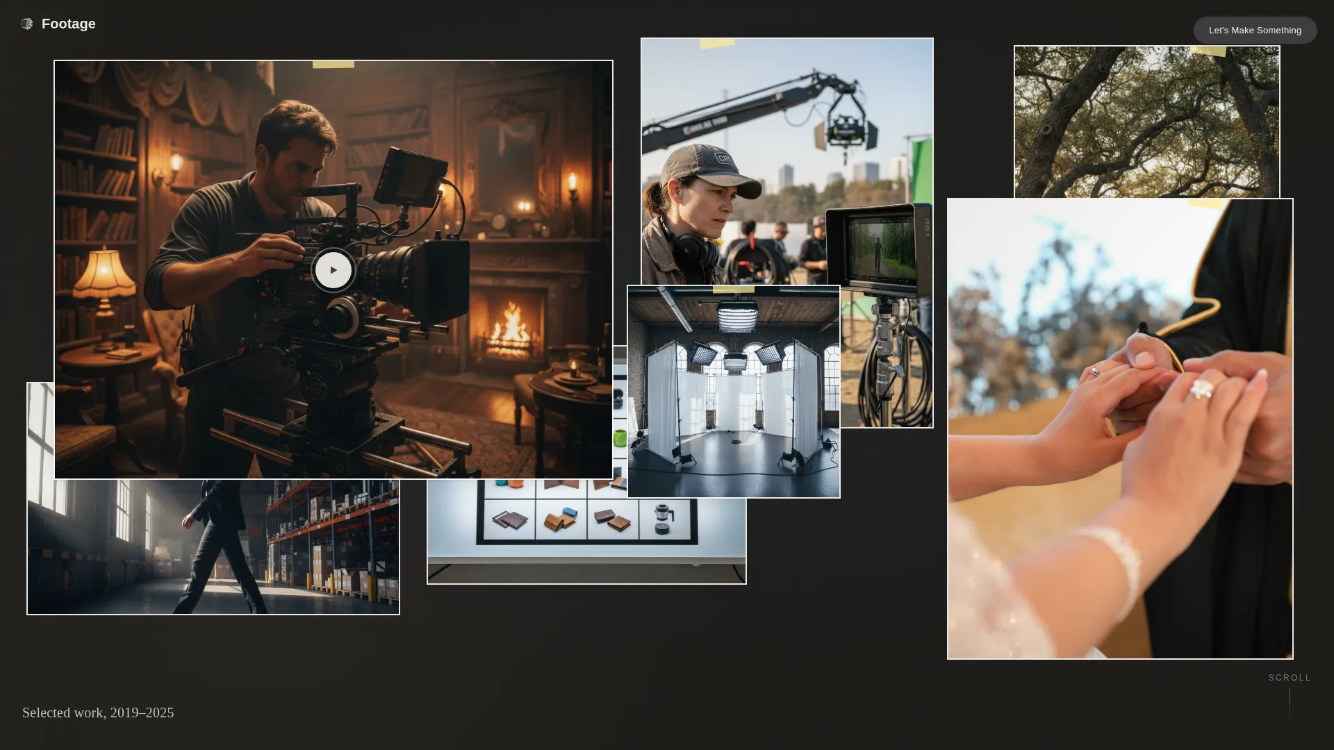 Cinematic Videographer Portfolio Landing Page Template