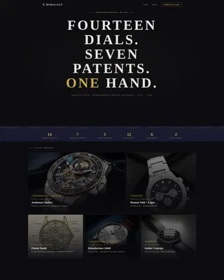 Watch Designer Portfolio Landing Page Template