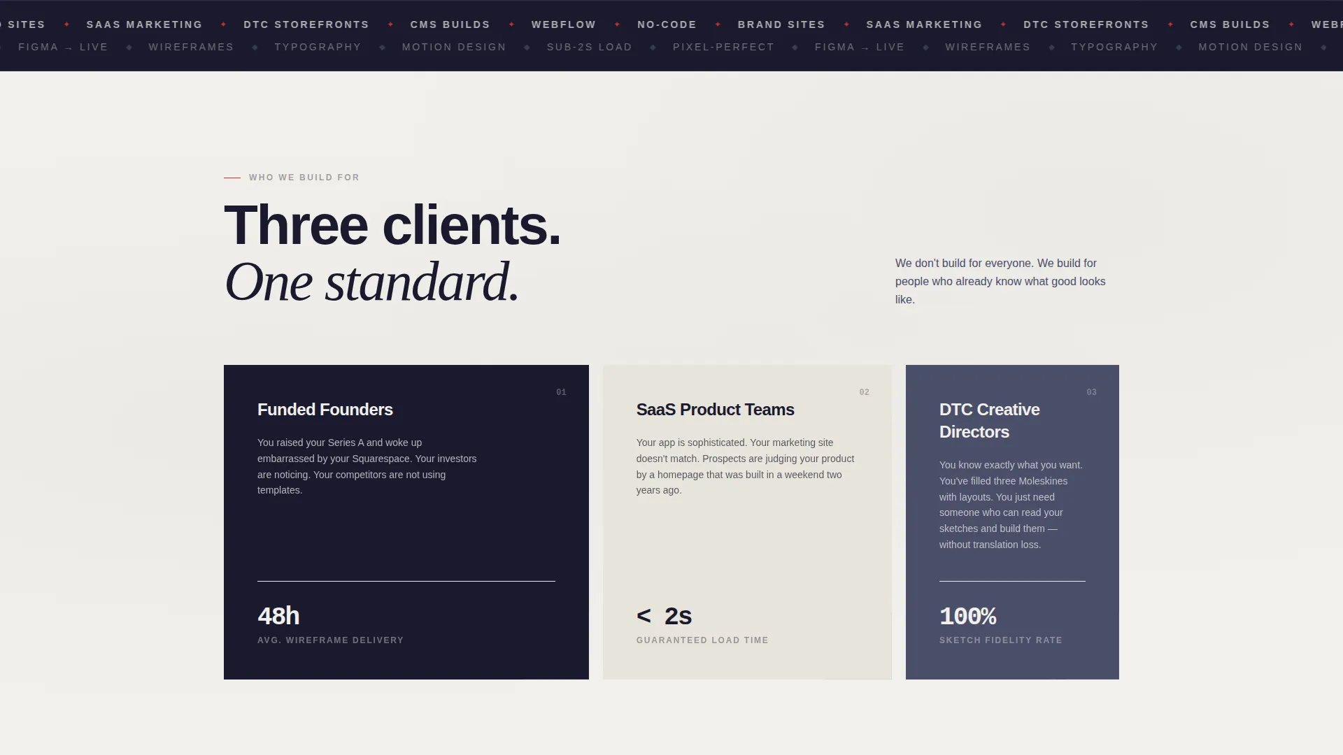 Webflow & No-Code Agency Landing Page Template