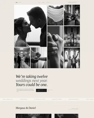 Videography & Film Portfolio Booking Website Template