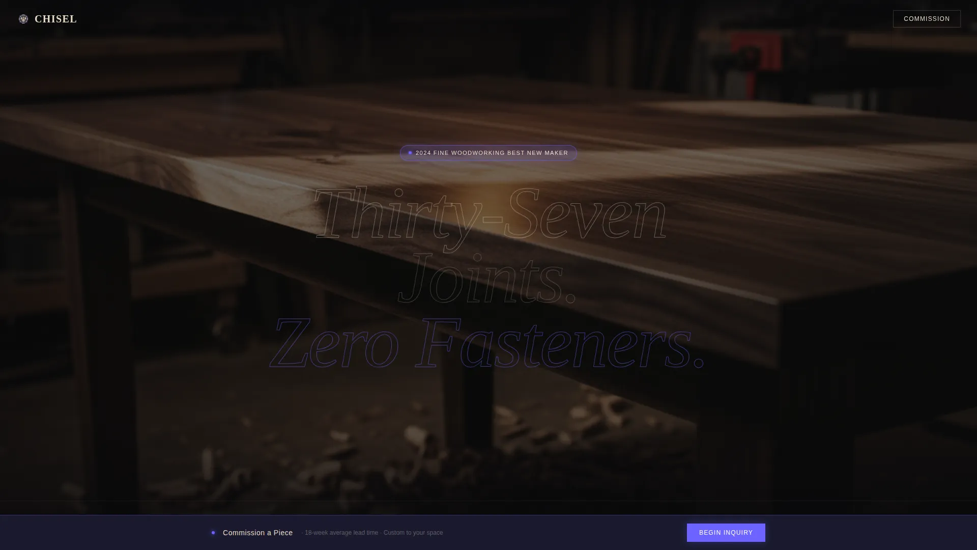 Woodworker Portfolio Portfolio Website Template