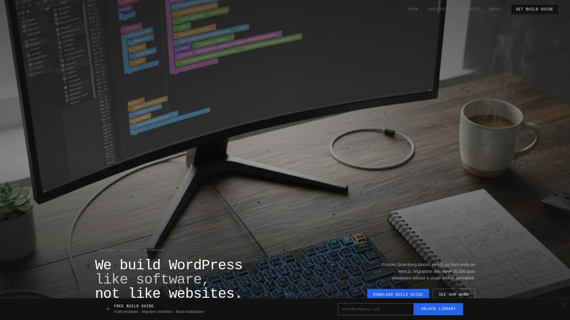 WordPress Agency Bento Grid Landing Page Template
