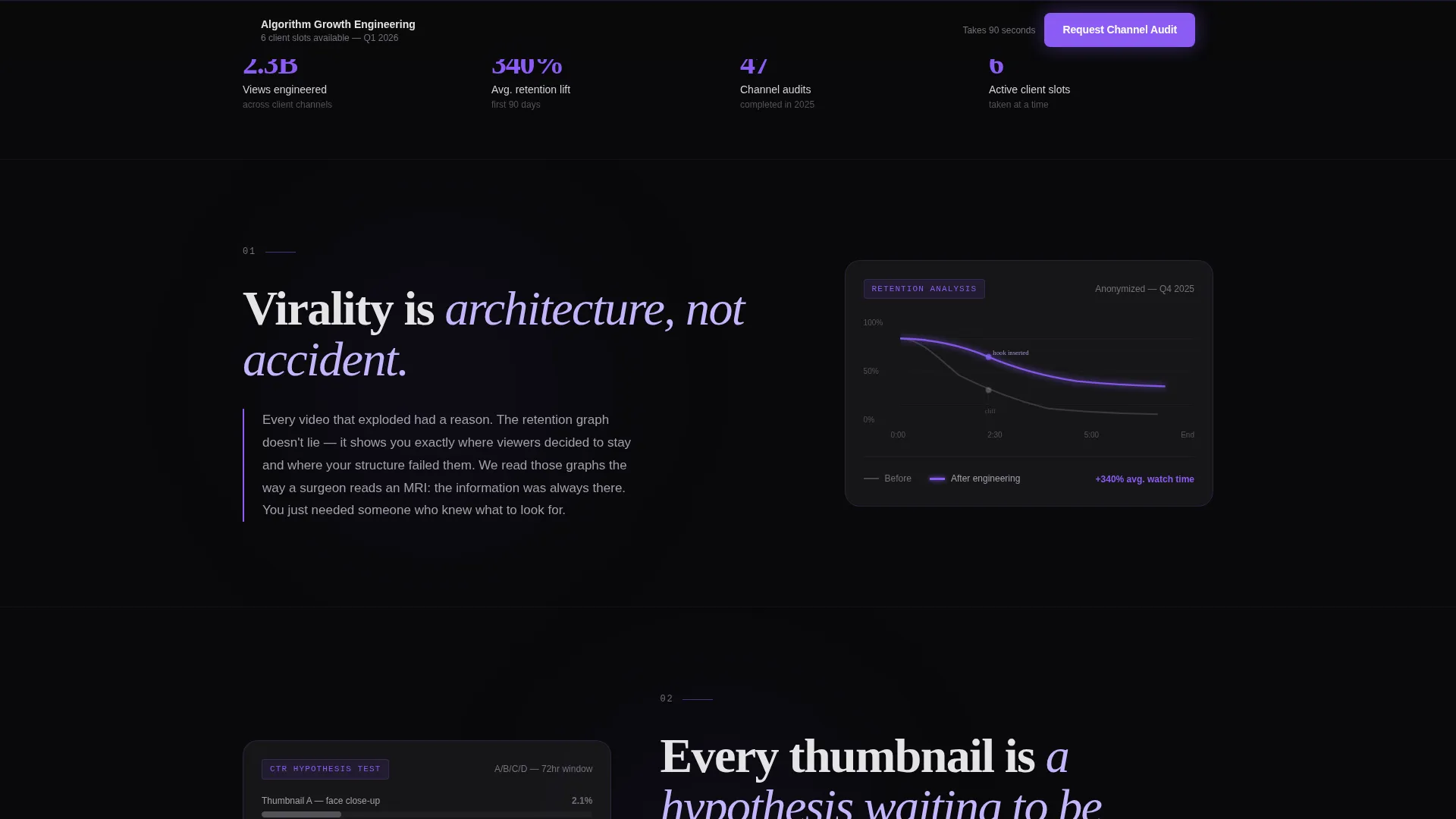 YouTube Marketing Agency Website Template