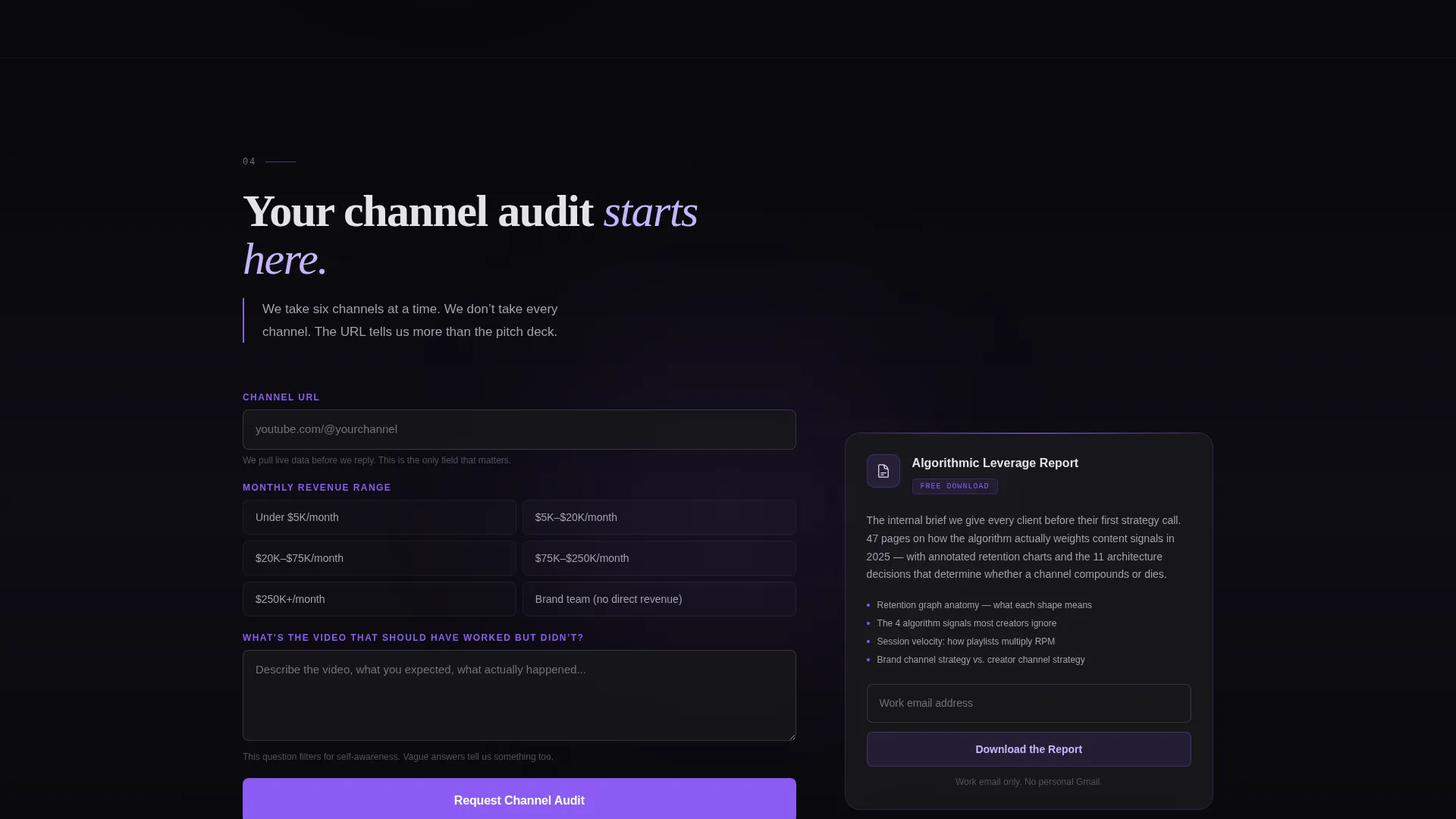YouTube Marketing Agency Website Template