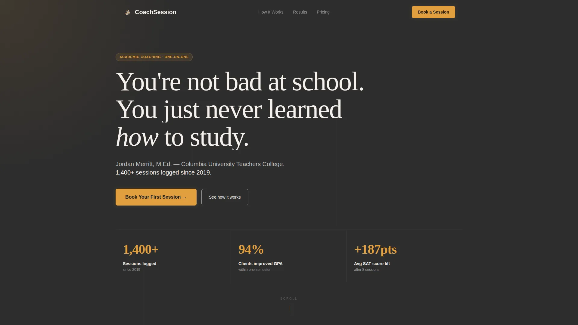 Academic Coaching Landing Page Template