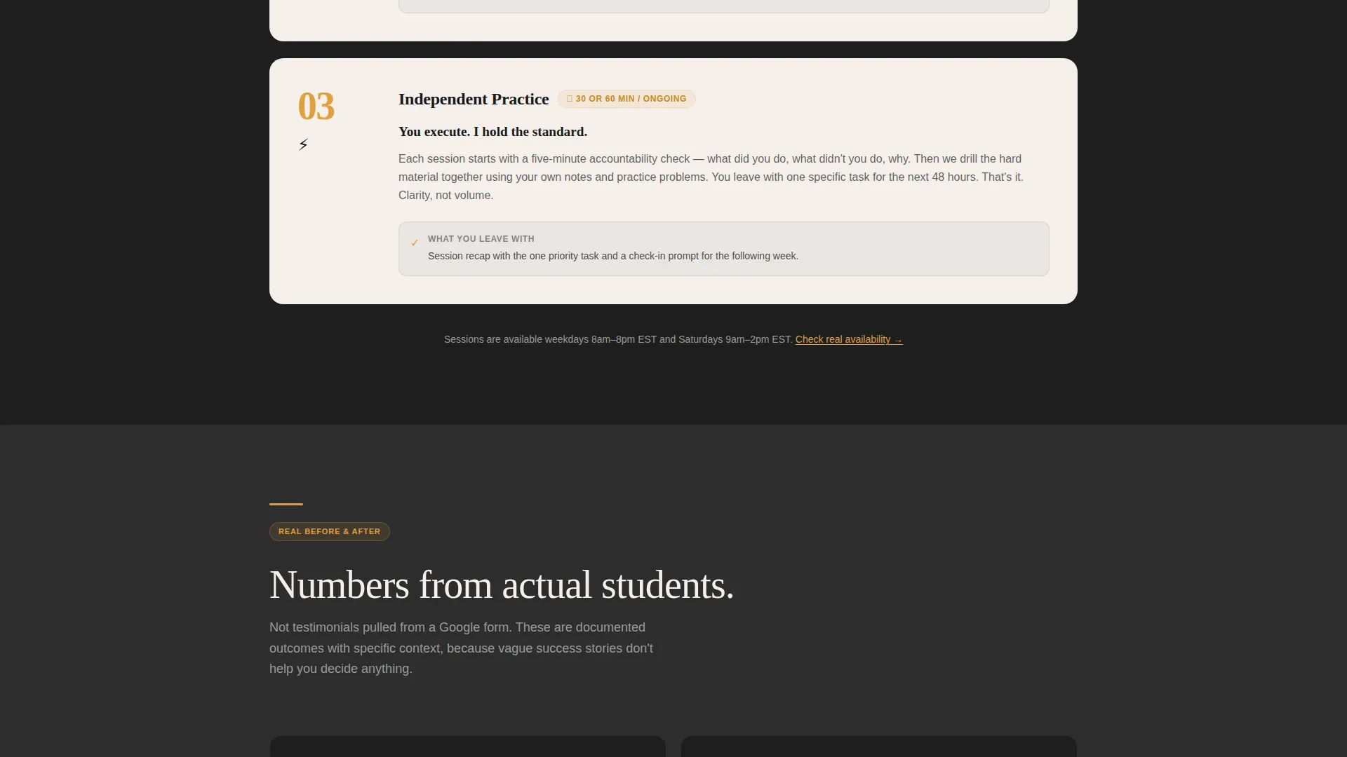 Academic Coaching Landing Page Template