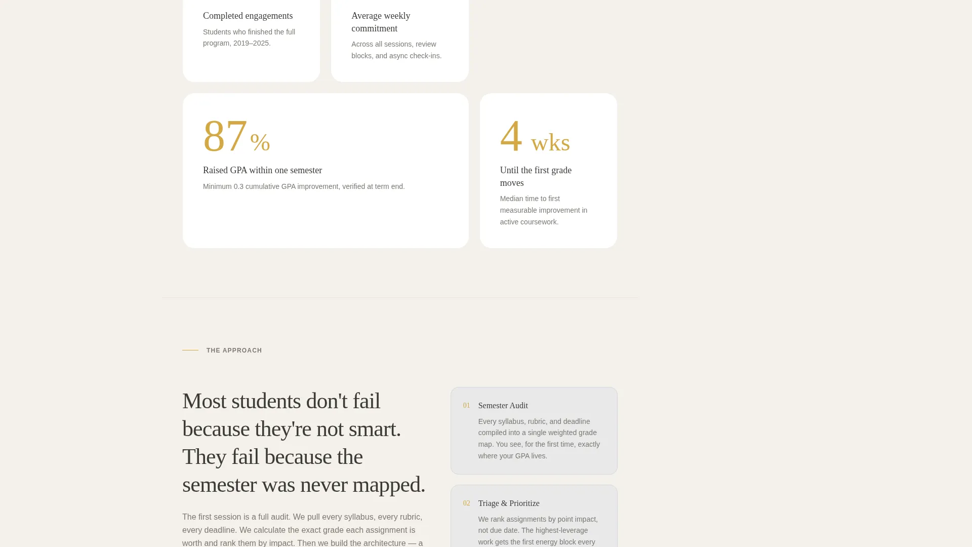 Academic Coach Sidebar Companion Landing Page