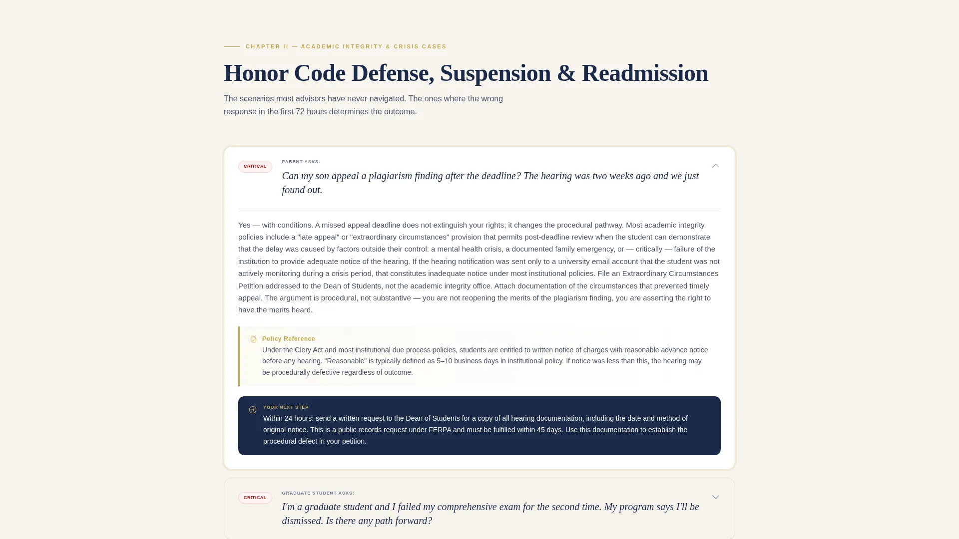Academic Coaching FAQ Website Template