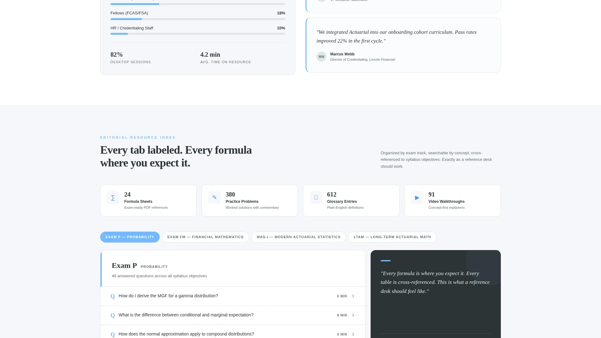 FAQ & Resource Hub Landing Page Template