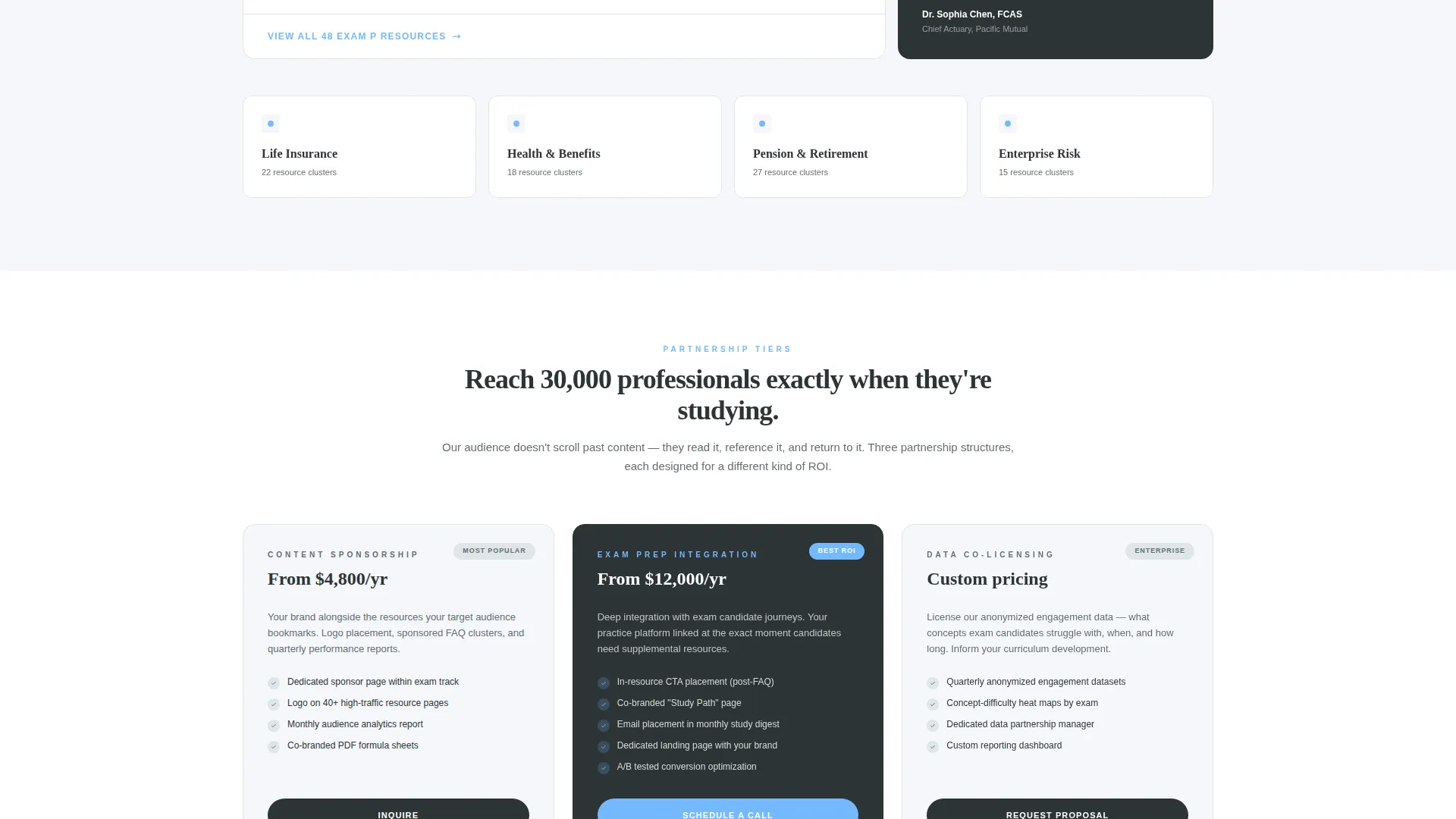 FAQ & Resource Hub Landing Page Template