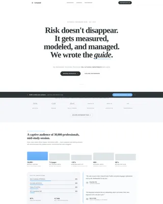 FAQ & Resource Hub Landing Page Template