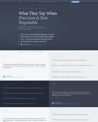 Actuary Reviews & Testimonials Landing Page Template